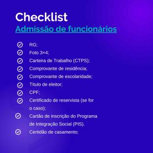 documentos para admissão de funcionário 
